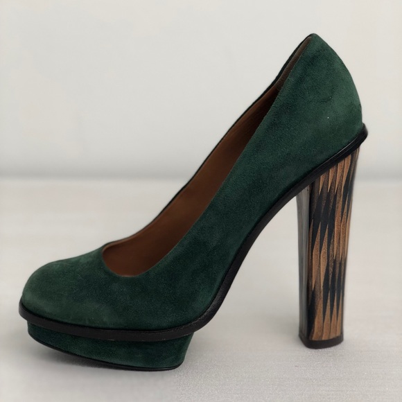 FENDI Shoes - Fendi NEW Suede Platform Pump Heels